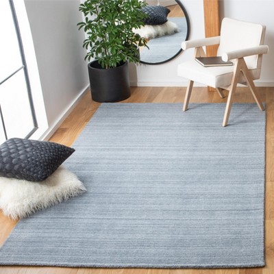 Luxurious Hand-Knotted Viscose 9' x 12' Gray Area Rug