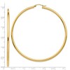 Black Bow Jewelry 2.25mm x 70mm 14k Yellow Gold Polished Round Hoop Earrings - 4 of 4