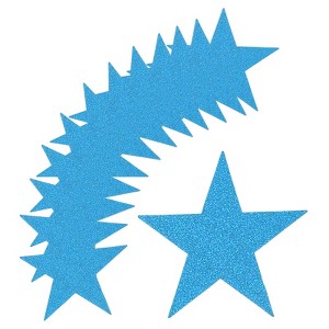 Unique Bargains Decorative Party Wedding Cardboard Five Star Paper Cutouts - 1 of 4