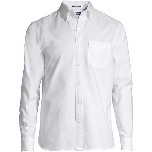 Lands' End Men's Tailored Fit Long Sleeve Sail Rigger Oxford Shirt - 2x ...