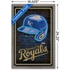 Trends International MLB Kansas City Royals - Neon Helmet 23 Framed Wall Poster Prints - 3 of 4