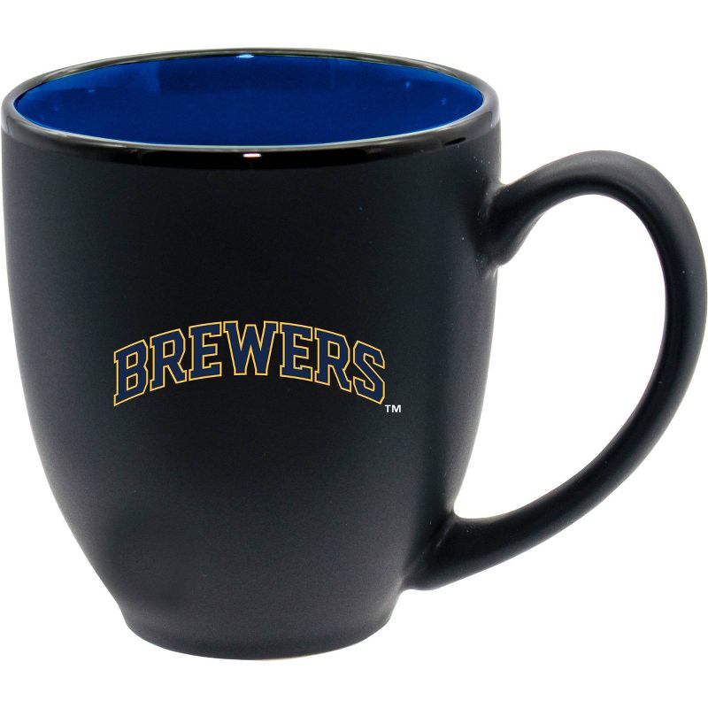 MLB Milwaukee Brewers 15oz Inner Color Black Coffee Mug, 2 of 4