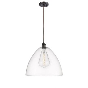 Bristol Glass - 1 Light Pendant In Industrial Style-18.75 Inches Tall and 16 Inches Wide - 1 of 1