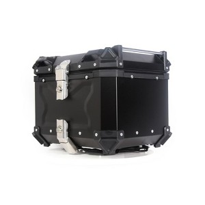 45L Aluminum Motorcycle Top Box – Lockable Waterproof Storage Case for Helmets & Gear (1-Piece, Anti-Theft) - 1 of 4