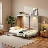 Luxystar Queen Size Murphy Bed with LED Lights, Wall Bed Cabinet with Easy Lift Mechanism for Office & Guest Room - 2 of 4
