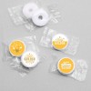 Big Dot of Happiness Golden Birthday - Happy Birthday Party Round Candy Sticker Favors - Labels Fits Chocolate Candy (1 sheet of 108) - 3 of 4