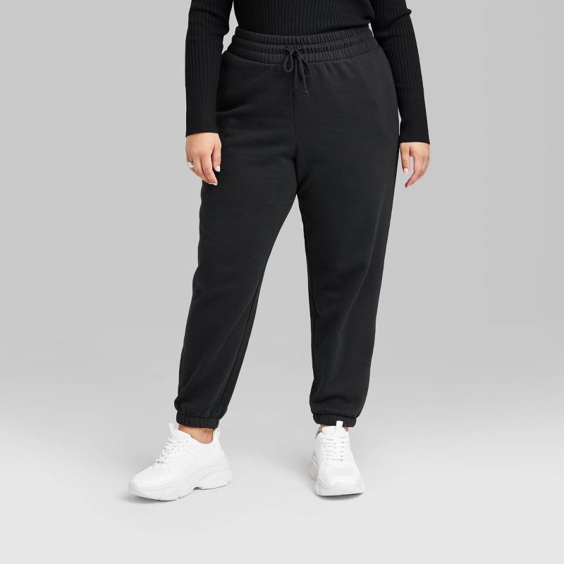 Women's High-Rise Tapered Joggers - Wild Fable™, 3 of 9