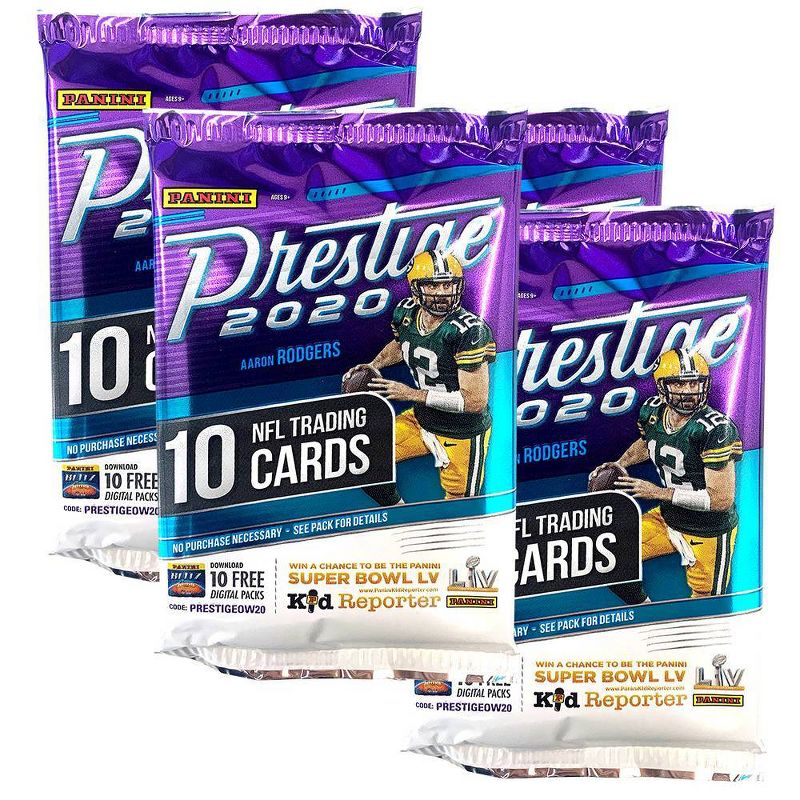 2020 NFL Prestige Football Trading Card Mega Box, 3 of 4