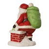 Bethany Lowe 12.0 Inch Down The Chimney Santa Roof Top Claus Delivering Santa Figurines - 2 of 3