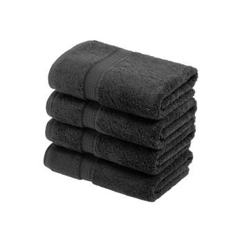Premium Cotton 800 GSM Heavyweight Plush Luxury 4 Piece Hand Towel Set by Blue Nile Mills