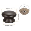 Unique Bargains Round Wood Drawer Cabinets Knobs and Pulls with Screws 12 Pcs - 2 of 4