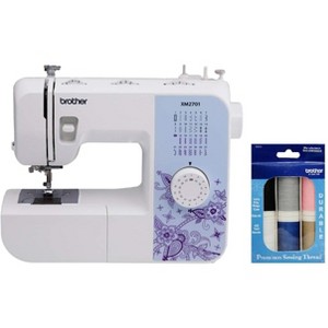 Brother XM2701 27-Stitch Sewing Machine and Hard Plastic Storage and Carry Case - 1 of 4