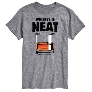 Men's - Instant Message - Whiskey is Neat Short Sleeve Graphic T-Shirt - 1 of 4
