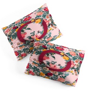Deny Designs Standard Burcu Korkmazyurek Summer Botanical Monogram Pillow Shams - 1 of 3