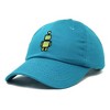Dalix Robot Embroidered Glow in the Dark Retro Dad Hat Cotton Baseball Cap Adjustable Mens - 4 of 4