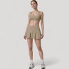 Anna-Kaci Women's Square Neckline Sports Bra with Supportive Underband for Low to Medium Impact Activities - 2 of 4