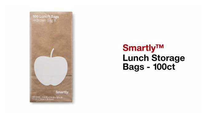 Lunch Storage Bags - 100ct - Smartly&#8482;, 2 of 6, play video