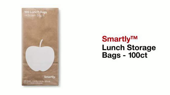 Lunch Storage Bags - 100ct - Smartly&#8482;, 2 of 6, play video