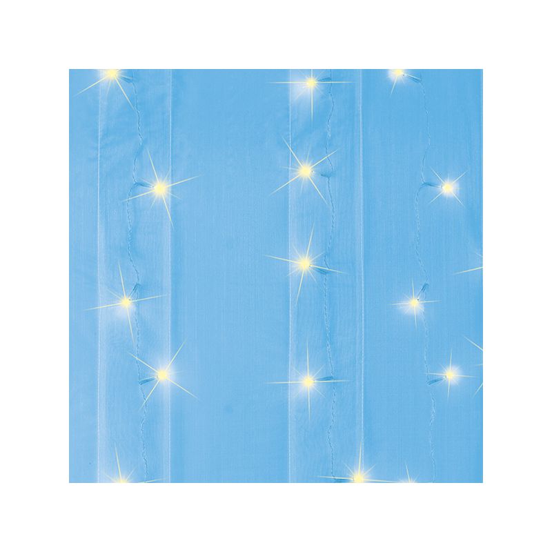 Collections Etc Light Up Magical Sheer Window Curtain Panel, 3 of 4