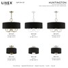 Livex Lighting Huntington 3 - Light Semi-Flush Mount in  Brushed Nickel - 4 of 4