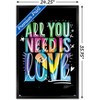 Trends International Jason Naylor - All You Need Is Love Framed Wall Poster Prints - 3 of 4