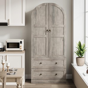 72" Tall Freestanding Kitchen Cabinet with Doors & Drawers, Versatile Storage Cupboard with Shelves for Dining Room or Living Room - 1 of 4