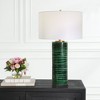 Uttermost Galeno Emerald Green Table Lamp – 27.75″ H Ceramic Body with Linen Shade & Brass Accents - 2 of 4