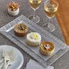 Silver Spoons Elegant Lace Plastic Serving Trays, Disposable Plastic Trays and Platters for Party, 14” x 7.5”, (6 PC) - 3 of 3