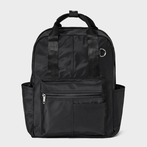 Рюкзаки Wild Fable Square Backpack - Wild Fable™ Black: College Bookbag, Fits 16" Laptop, Lightweight Woven Design