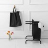 MaseiKar 2-Tier Laundry Hamper 110L Large Oxford Clothes Basket Sorter with, Lid and Sorting Cards for Clothes and Toys Storage, Black - 3 of 4