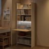 FFUFU&GAGA Freestanding Wall-Mounted Bookshelf with Anti-Tip Device in White - 2 of 4
