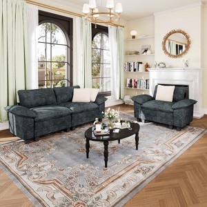 Captiva Designs 2-Piece Cloud Modular Sectional Sofa, 3-Seater Loveseat Couch for Living Room - 1 of 4