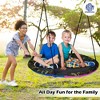 Costway 40'' Flying Saucer Tree Swing for Kids Round Tree Swing for Outdoor - 4 of 4