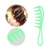 Unique Bargains Anti Static Hair Comb Wide Tooth for Thick Curly Hair Hair Care Detangling Comb For Wet and Dry 3 Pcs - 2 of 4