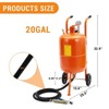 Sand Blaster Cabinet Kit, 110 PSI Abrasive Blasting Machine with 4 Ceramic Nozzles & Oil-Water Separator - 3 of 4