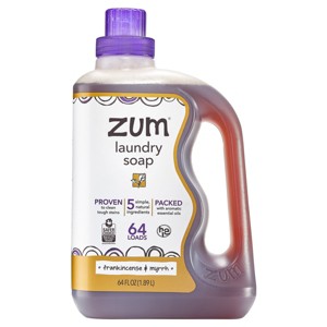 新品　zum laundry soap フランキンセンス&ミルラ 4本セット Zum Laundry Soap - Frankincense & Myrrh - 64 fl oz: Liquid