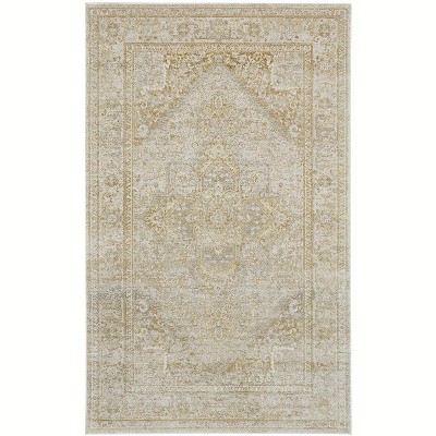 Aura Modern Oriental Ivory/Gold Area Rug