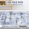 Machine Washable Area Rug, Soft Modern Abstract Rug, Low Pile Non-Slip & Non-Shedding Farmhouse Carpet for Living Room & Bedroom - 4 of 4