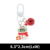 Unique Bargains Christmas Keychain Lobster Clasp Alloy Multicolor Resin - 2 of 3