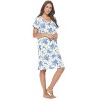 Casual Nights Women's Super Soft Yummy Nightshirt, Short Sleeve Nightgown, Night Dress with Fun Prints & Patterns - 2 of 4
