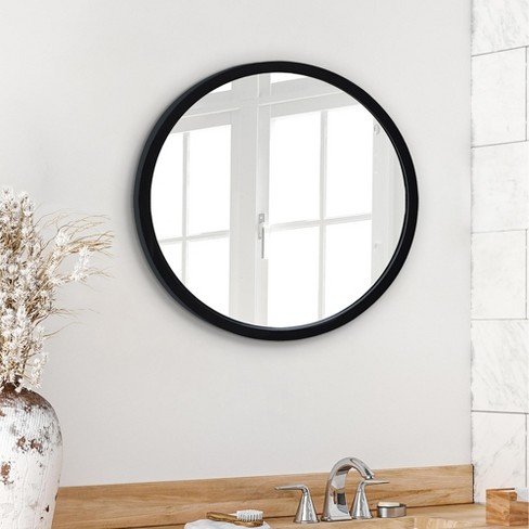 Americanflat - 20x20 Framed Black Round Mirror - Circle Mirror for Bathroom, Bedroom, Entryway, Living Room - image 1 of 4