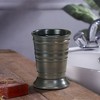 Bogart Metal Makeup Brush Holder and Toothbrush Cup - Nu Steel: Elegant Bathroom Organizer, Steel Tumbler for Storage - 4 of 4