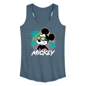 Women's - Disney - Mickey Sunset Shades Graphic Racerback Tank - 1 of 4
