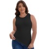 INSPIRE CHIC Women's Tummy Control Slimming Waist Shaper Crew Neck Traceless Sleeveless Long Tank Undershirt - 4 of 4