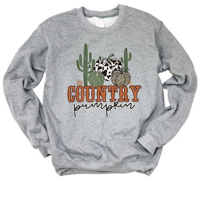 Simply Sage Market Women's Graphic Sweatshirt Country Pumpkin Cactus