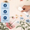 Botanical Machine Washable Stain Resistant Area Rug for Bebroom Soft Low Pile Floral Farmhouse Non Slip Foldable Rug for Bedroom Living Room Kitchen - 4 of 4