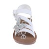 bebe Girls' Sandals - Cute and Comfy Toddler Girls' Summer Shoes, Perfect Beach Sandals for Toddlers with Charms and Flowers - 4 of 4