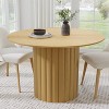 Dovelina 46" Round Dining Table Modern Wood Kitchen Table Dining Room Table for 4 People - 2 of 4