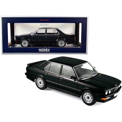 1986 BMW M535i Black Metallic 1/18 Diecast Model Car by Norev