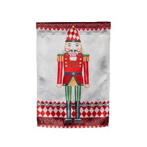 Christmas Nutcracker Lustre Double Sided Indoor Outdoor Decor 18" x 12.5" - 1 of 2